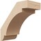 Ekena Millwork 5-inch W x 10-inch D x 10-inch H Aspen Rough Cedar Woodgrain TimberThane Knee Brace, Primed BRCUR05X10X10ASPRCPR - alternate 1